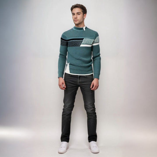 Ezra | Maglione Heren a Maglia | Beige