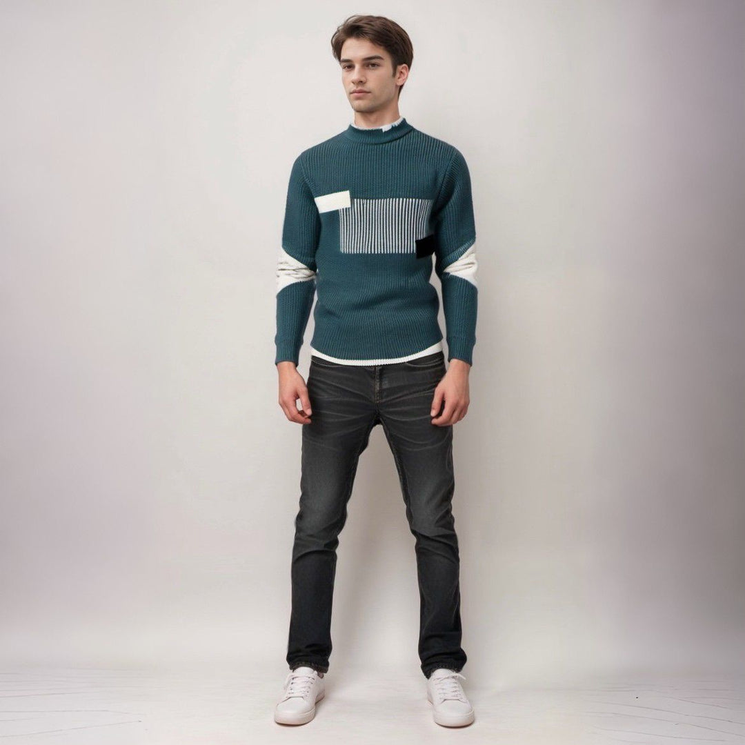 Ezra | Maglione Heren a Maglia | Beige