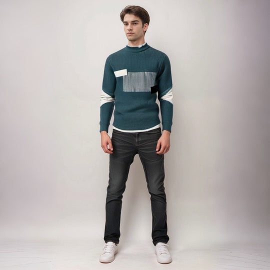 Ezra | Maglione Heren a Maglia | Beige
