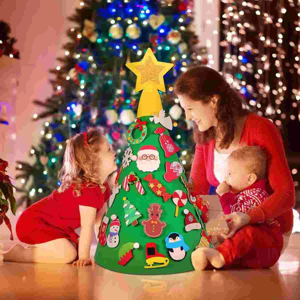 Voor kinderen creatief en educatief - Kerstboomset kerstplezier, perfect voor interactieve activiteiten.
