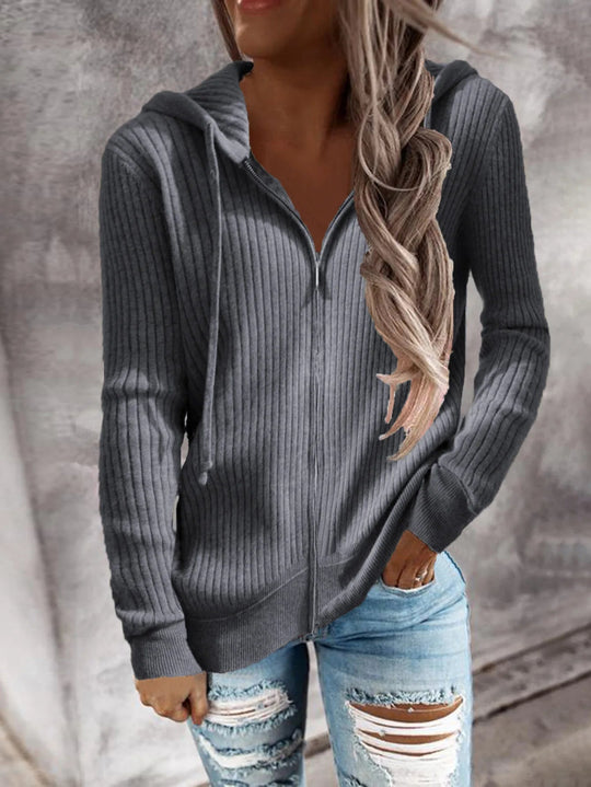 Isabel | Stijlvolle hoodie met rits voor casual outfits