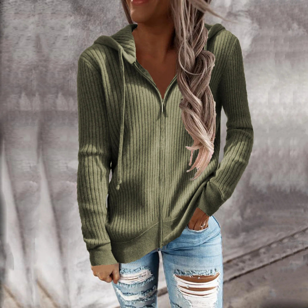 Isabel | Stijlvolle hoodie met rits voor casual outfits