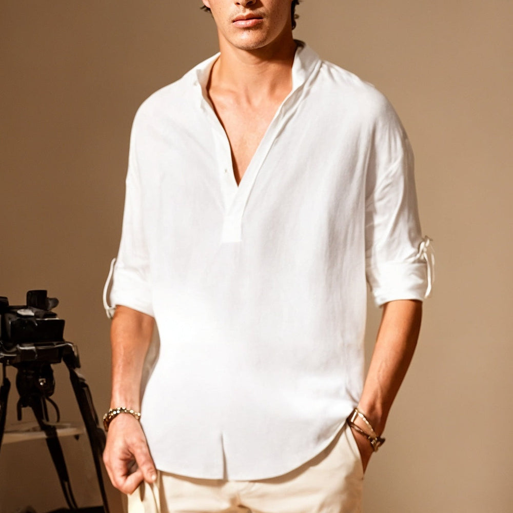 Jack | Camicia tempo libero rilassante in fibre naturali fit