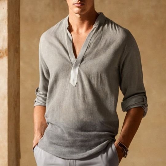 Jack | Camicia tempo libero rilassante in fibre naturali fit