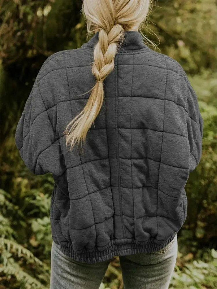 Isabella | Giacca Invernale Imbottita Donna | Grigio Scuro