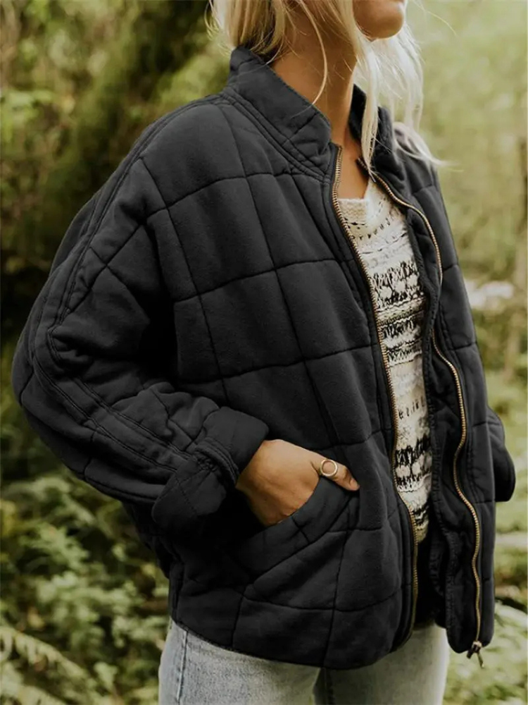 Isabella | Giacca Invernale Imbottita Donna | Grigio Scuro