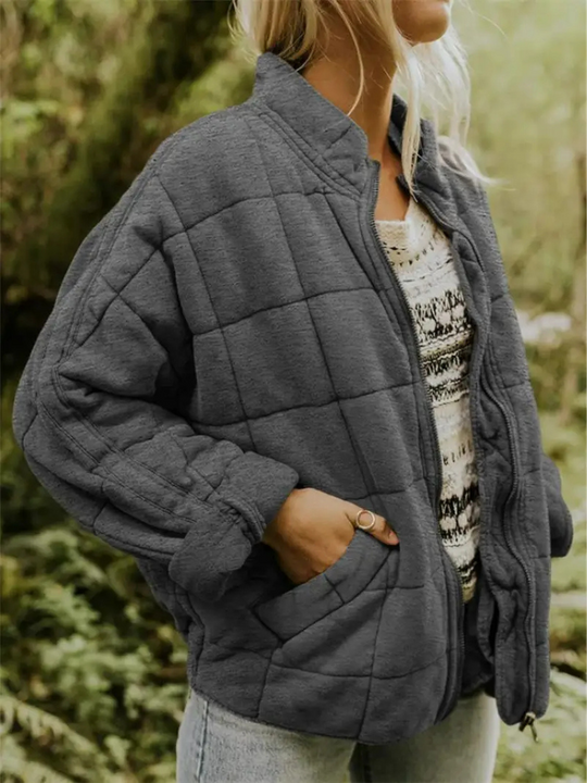 Isabella | Giacca Invernale Imbottita Donna | Grigio Scuro