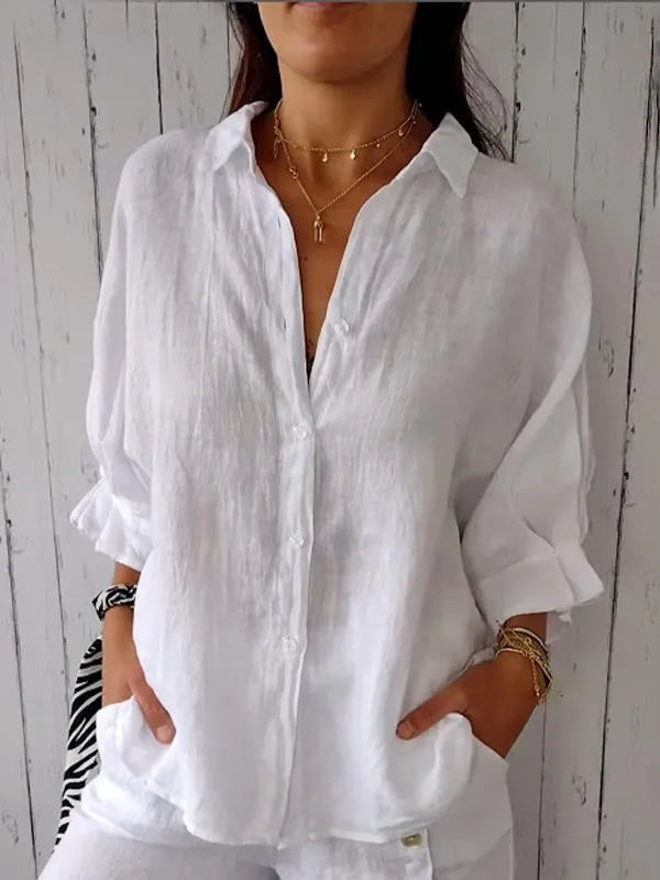 Jennifer | Elegante blouse met lange mouwen in grote maten