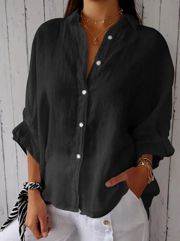 Jennifer | Elegante blouse met lange mouwen in grote maten