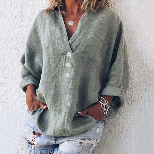 Jennifer | Elegant and stylish blouse with puff sleeves