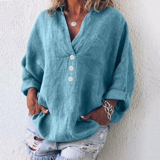 Jennifer | Elegant and stylish blouse with puff sleeves