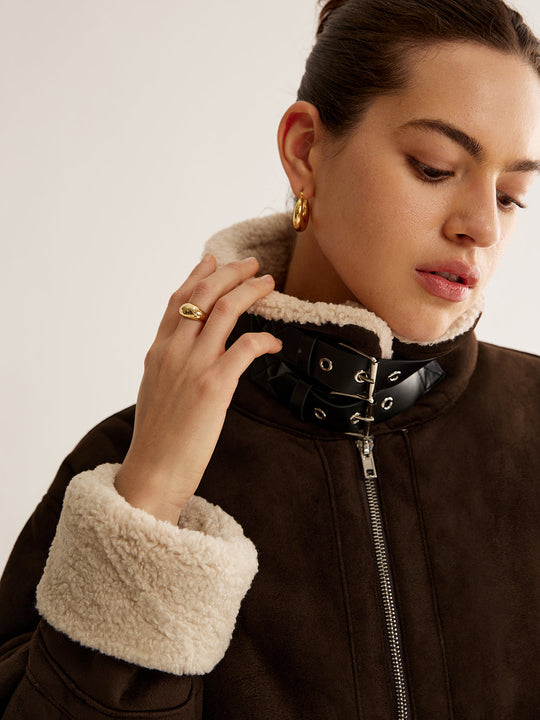 Jennifer | Elegante vintagestijl fleecejas