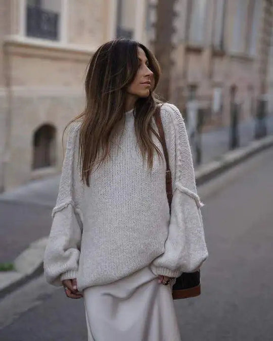 Jessica | Weicher übergroßer Strickpullover