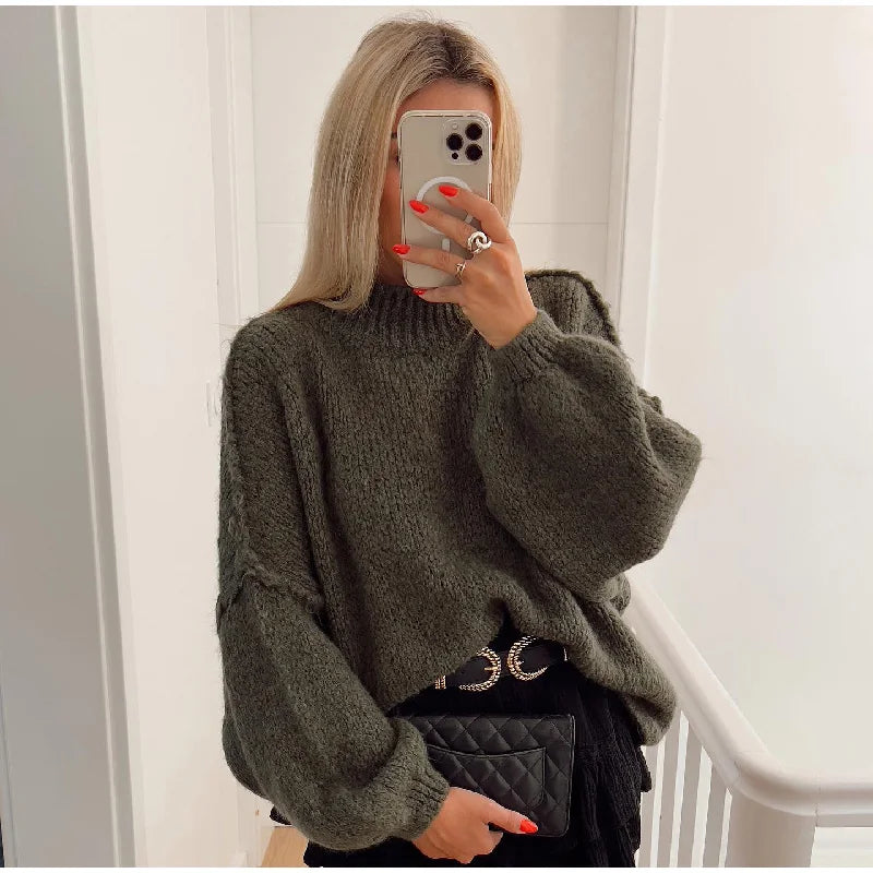 Jessica | Weicher übergroßer Strickpullover