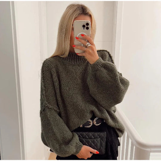 Jessica | Weicher übergroßer Strickpullover