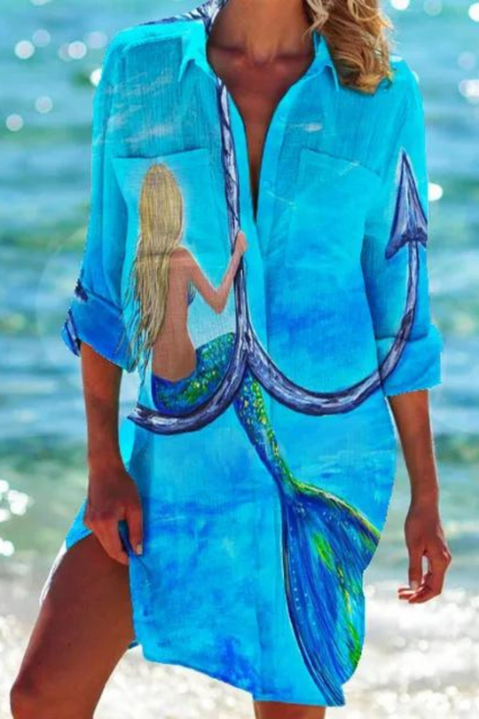 Johanna | Lightweight casual summer beach blouse