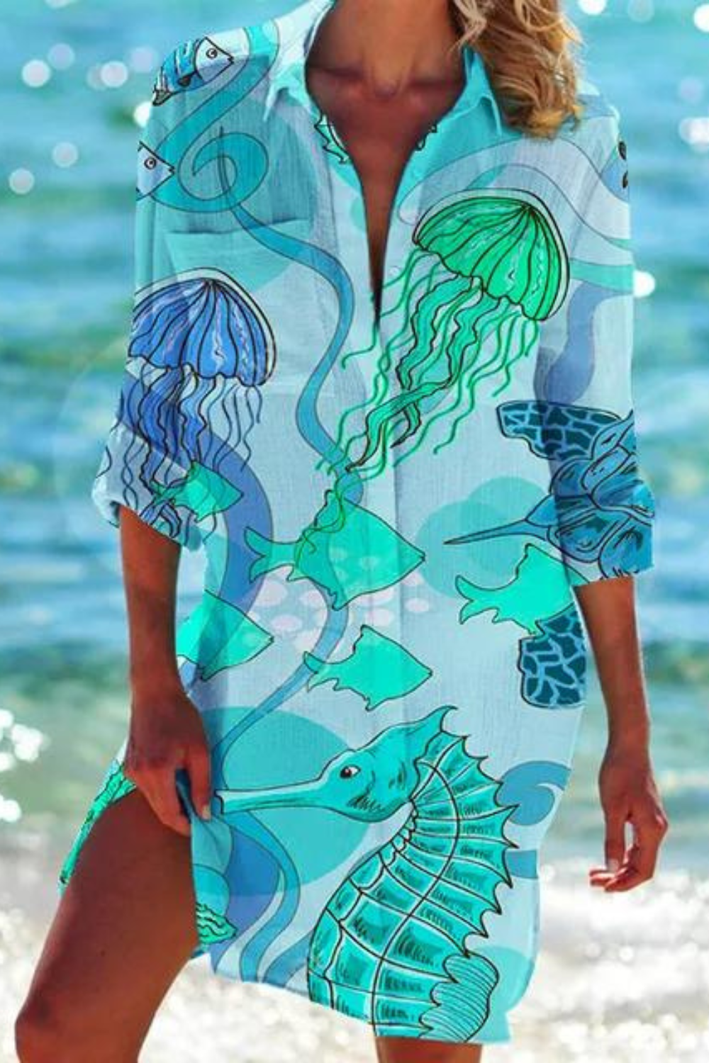Johanna | Lightweight casual summer beach blouse