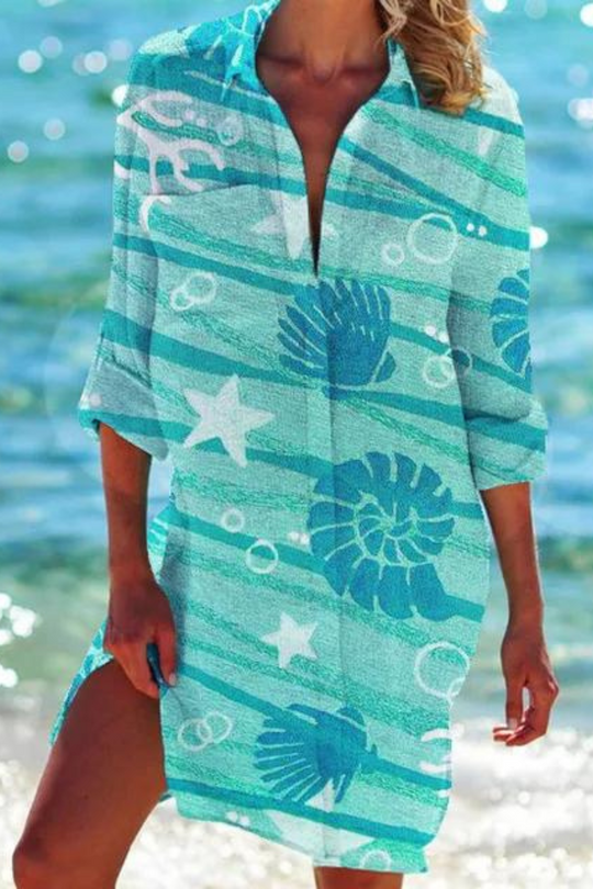 Johanna | Lightweight casual summer beach blouse