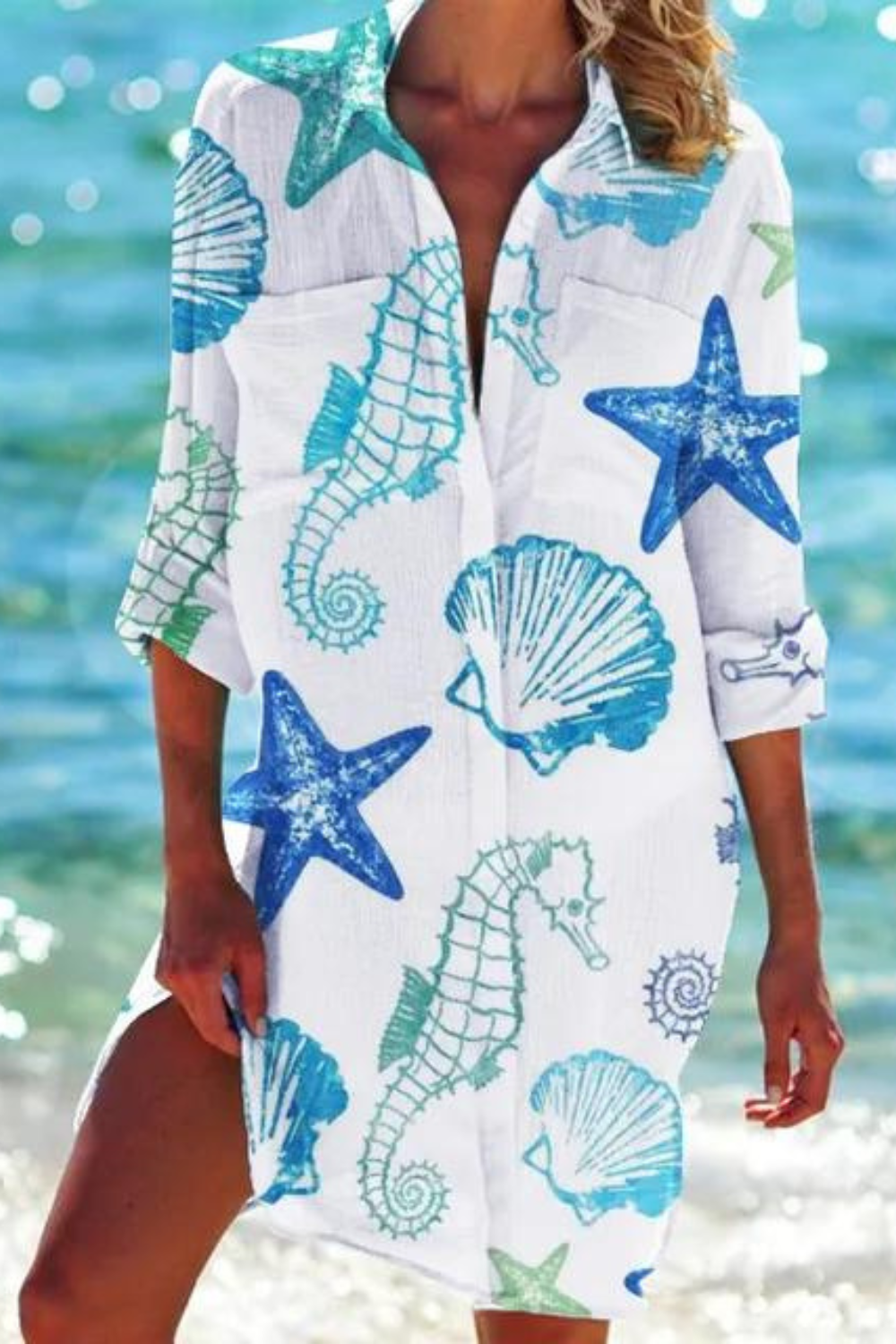 Johanna | Lightweight casual summer beach blouse