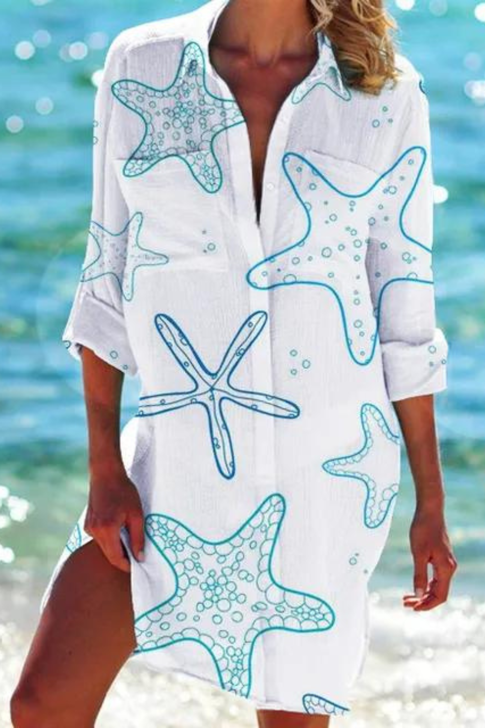 Johanna | Lightweight casual summer beach blouse