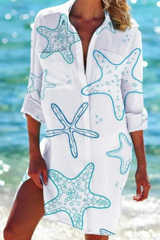 Johanna | Lightweight casual summer beach blouse