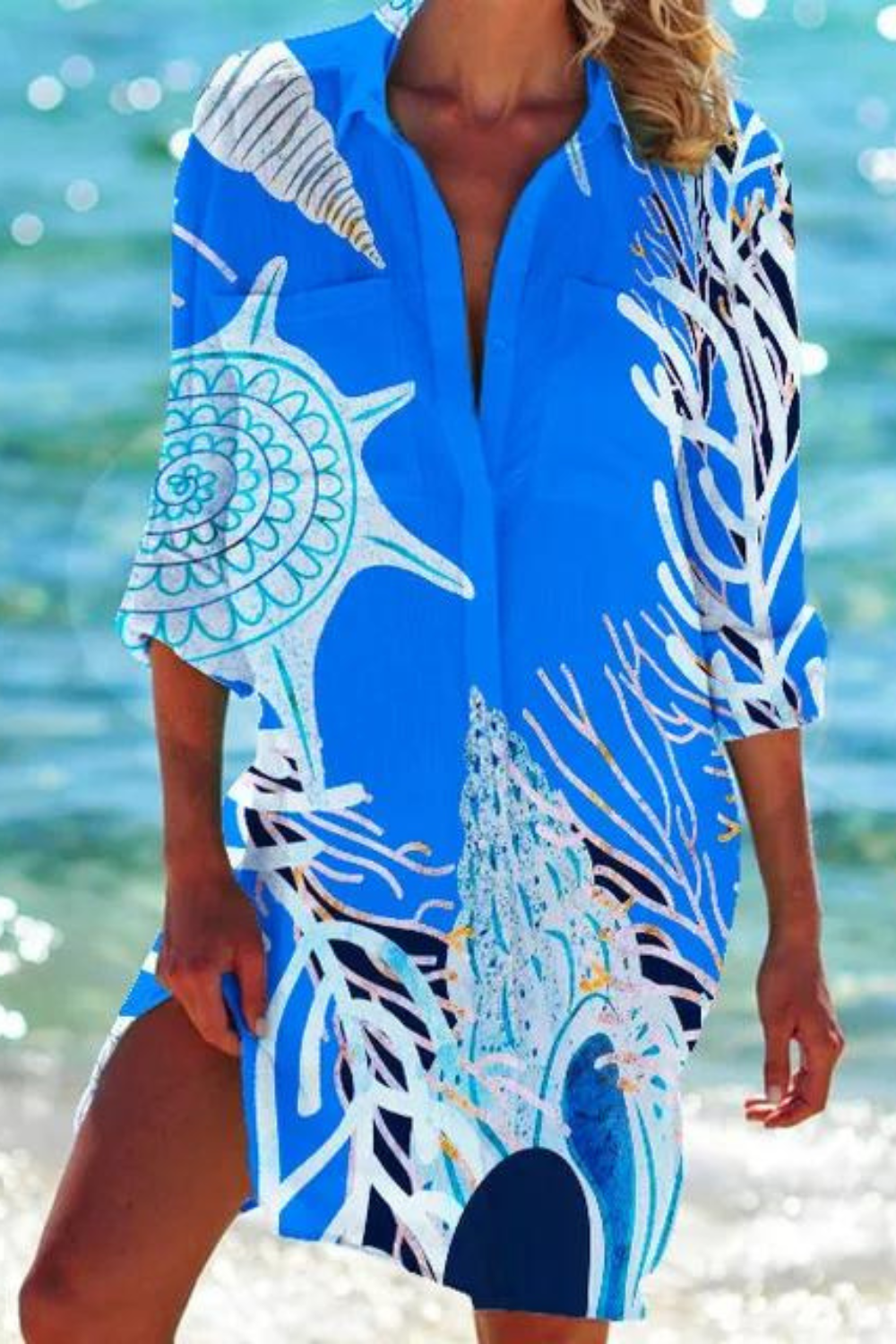 Johanna | Lightweight casual summer beach blouse