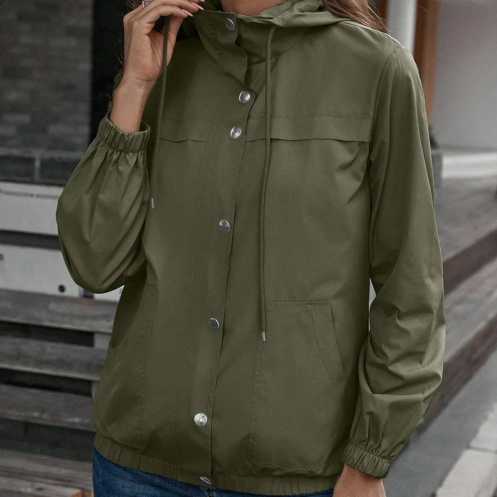 Johanna | Trench coat impermeabile con cappuccio