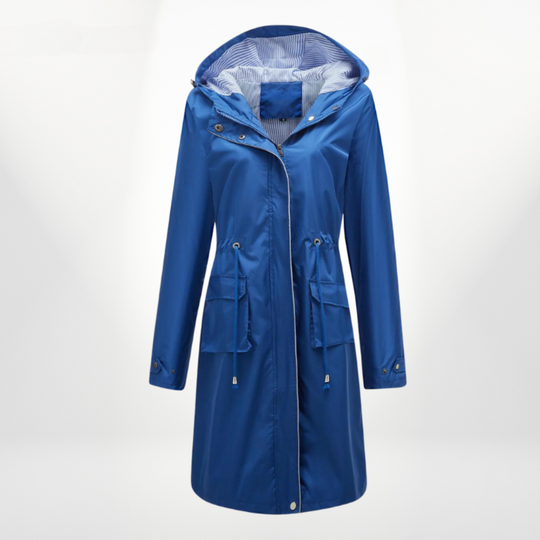 Julia | Waterproof trench coat with hood