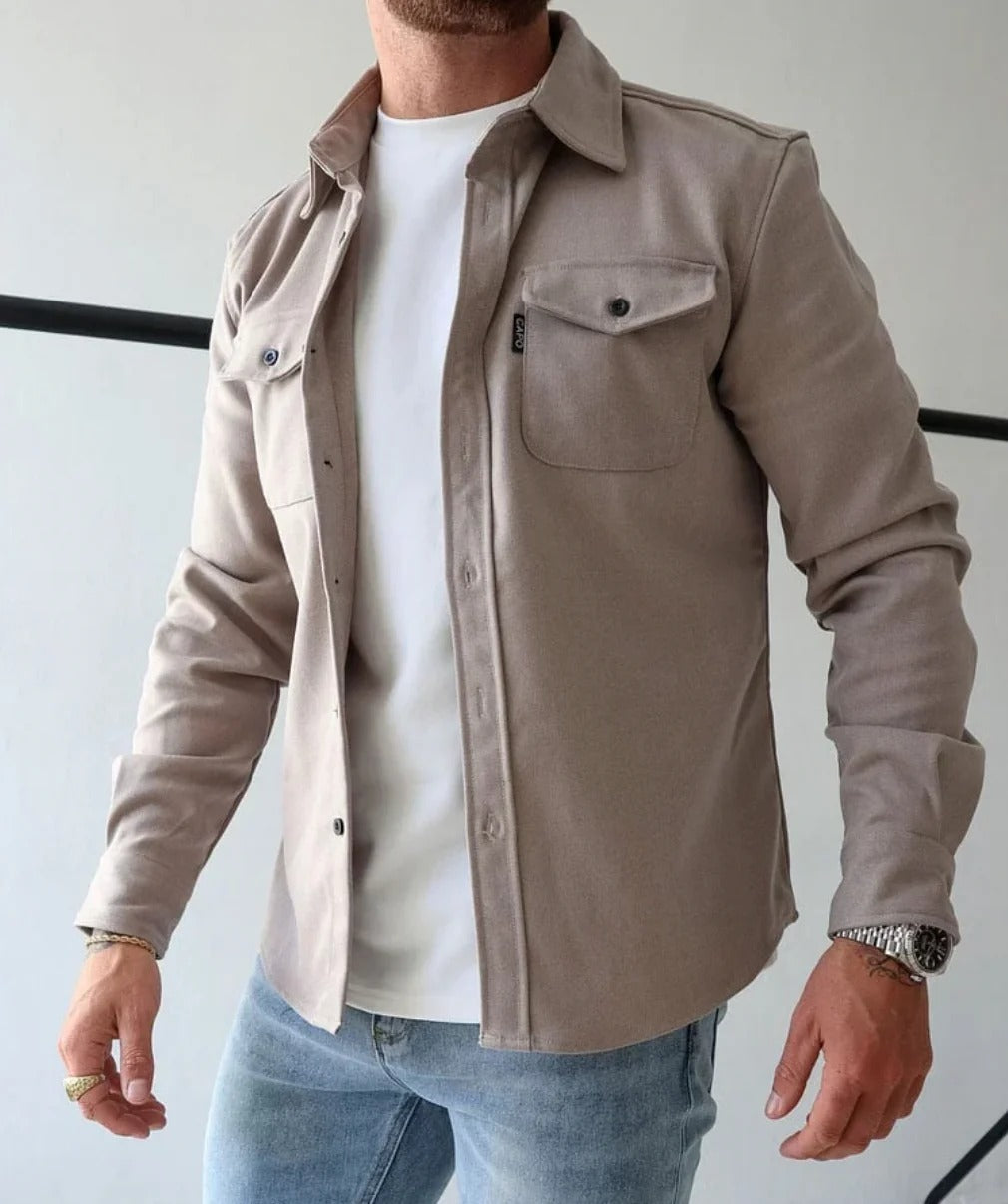 Lucian | Heren Camicia Casual | Nero