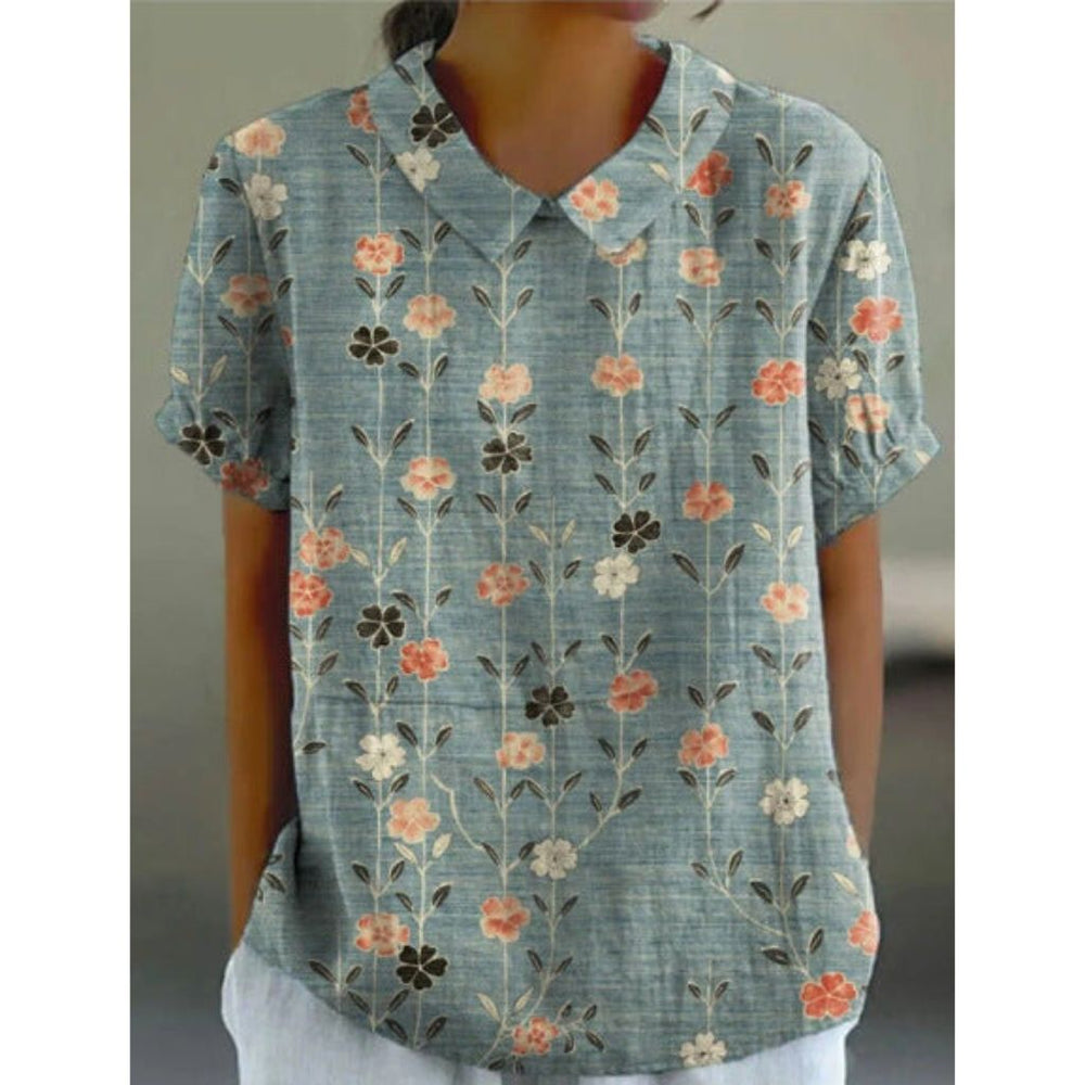 Karin | Casual blouse with blossom print