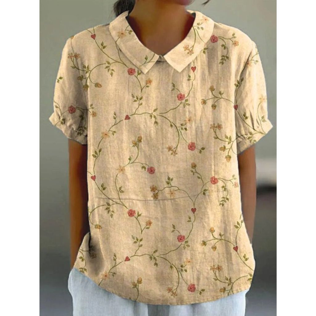 Karin | Casual blouse with blossom print