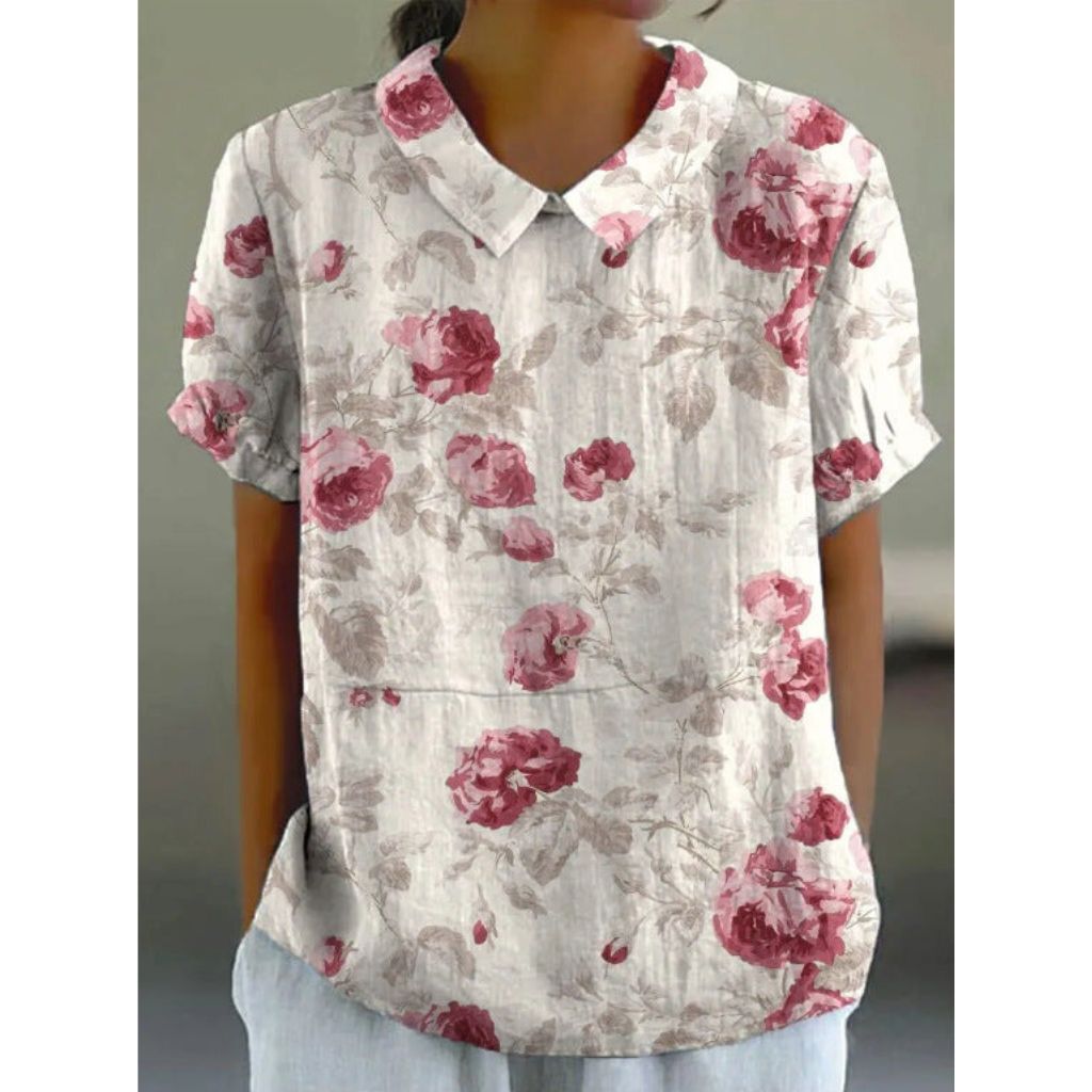 Karin | Casual blouse with blossom print