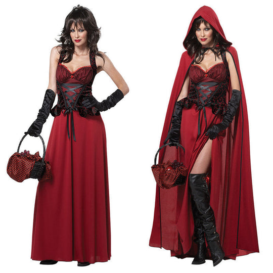Karolin | Elegante mantella con cappuccio e set abito corsetto
