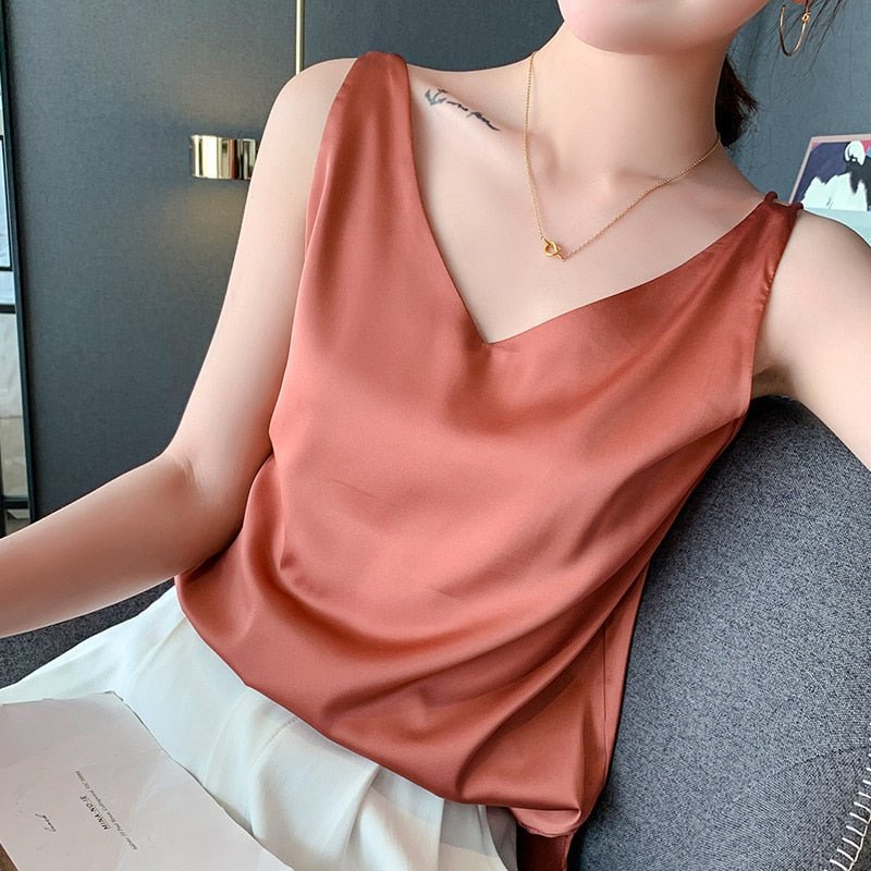 Karolin | ademend en comfortabel zijden tanktopje