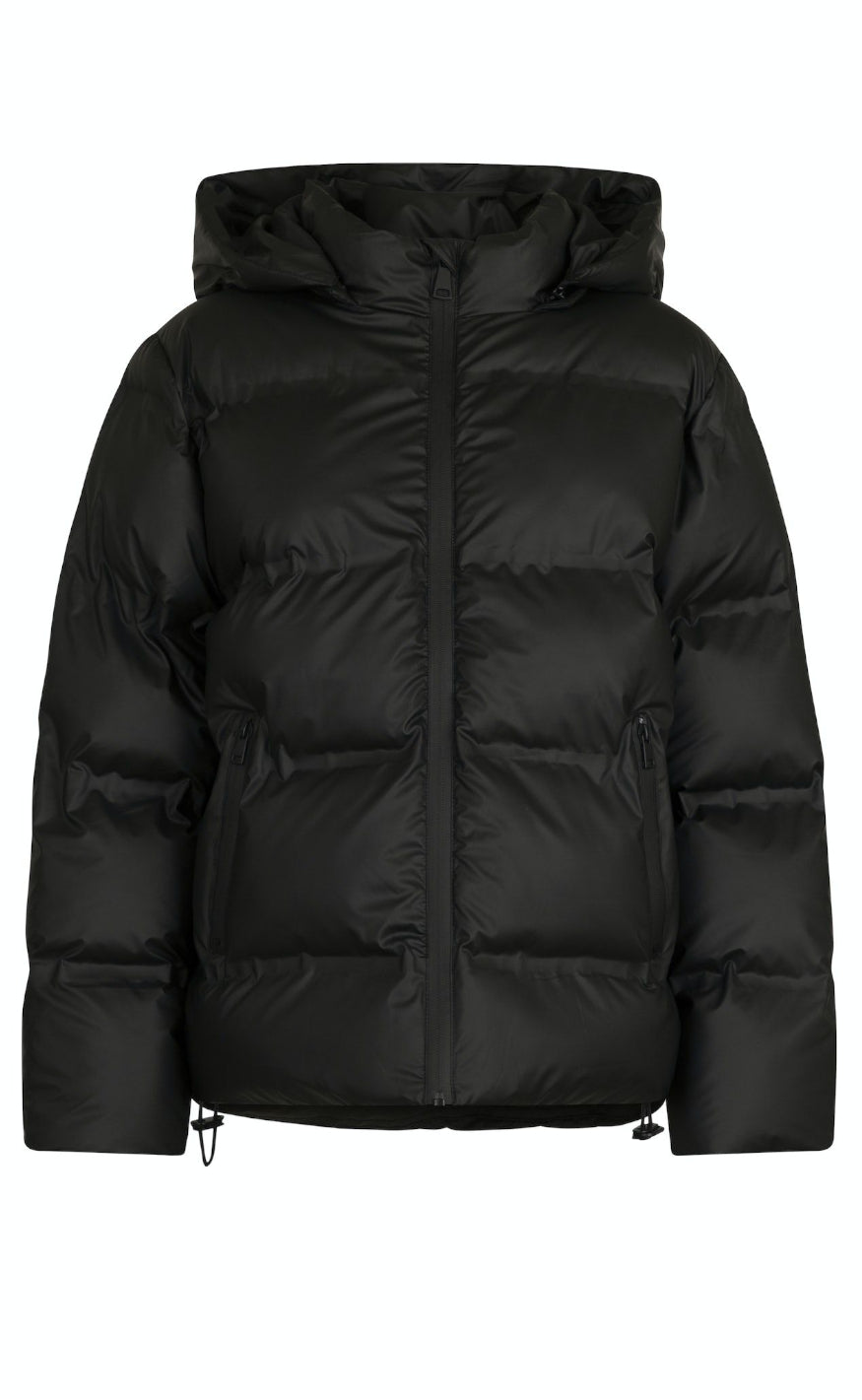 Katharina | Zeitlos schwarze Daunenjacke mit Kapuze