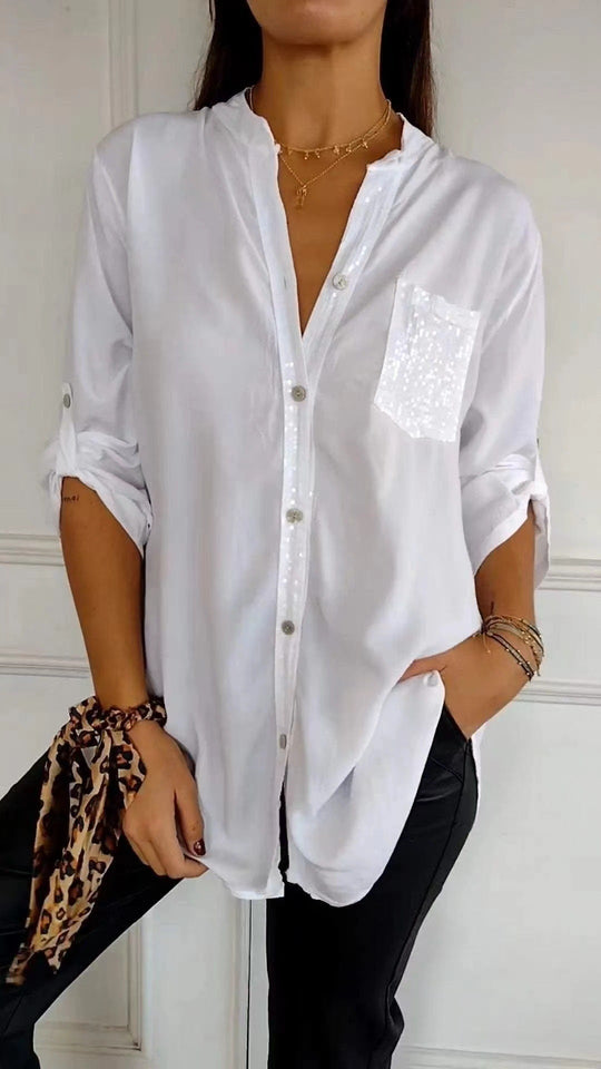 Kathrin | Women's blouse with sequins