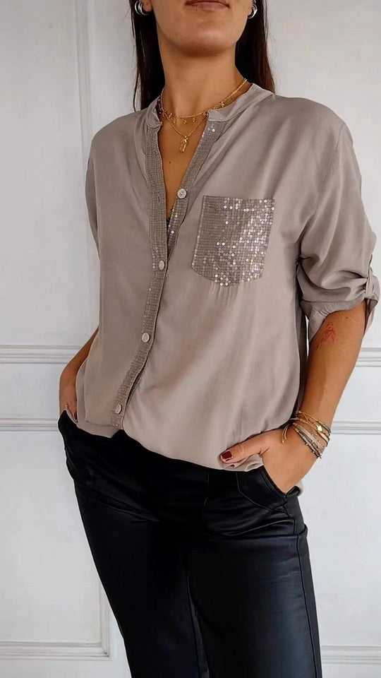 Kathrin | Women's blouse with sequins