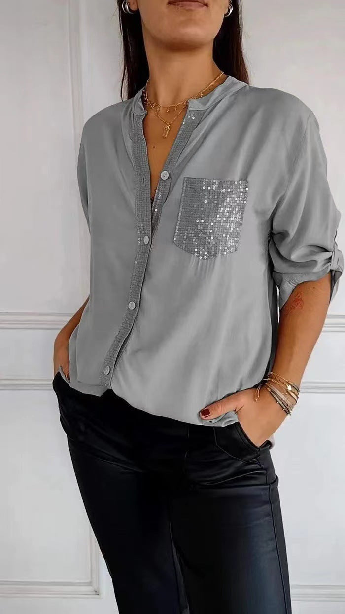 Kathrin | Women's blouse with sequins