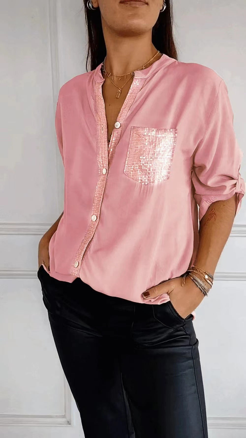 Kathrin | Women's blouse with sequins