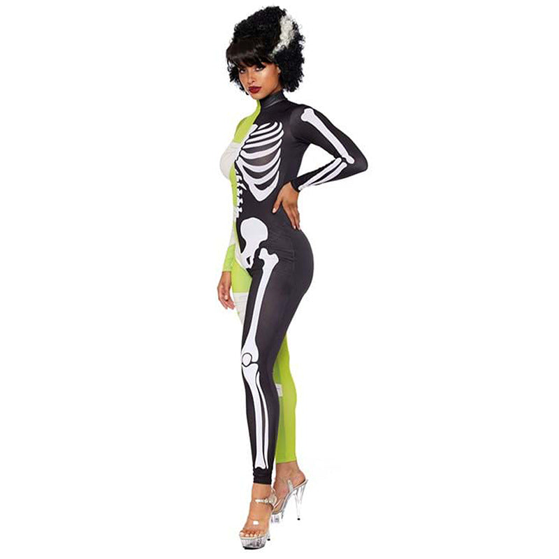 Katrin | Costume di Halloween metà mummia metà scheletro