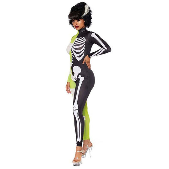 Katrin | Halloween-Kostüm halb Mumie halb Skelett
