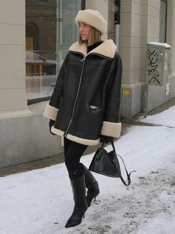 Laura | Elegant fleece winter jacket