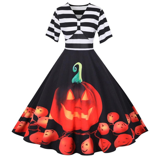 Laura | Vintage style for Halloween Midi Dress