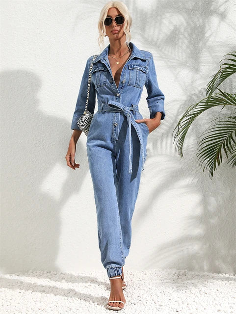 Lena | Tuta casual in denim