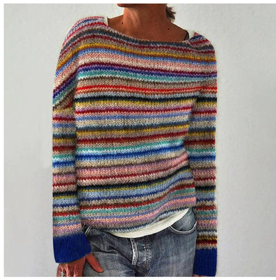 Lena | Comfortable knitted sweater with round neck