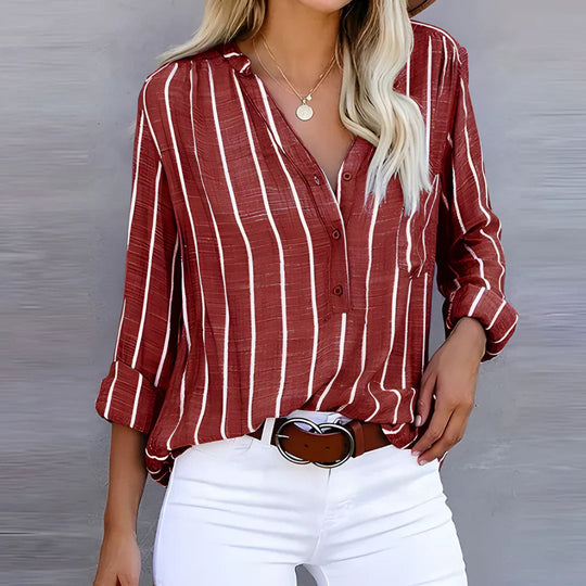 Lena | Elegante en comfortabele gestreepte blouse