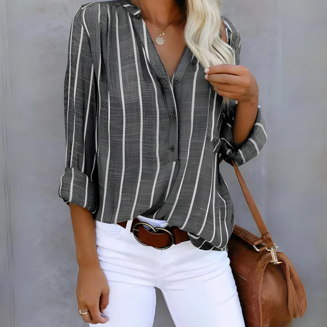 Lena | Elegante en comfortabele gestreepte blouse