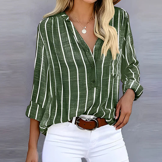 Lena | Elegante en comfortabele gestreepte blouse