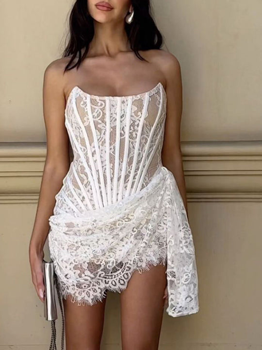 Lena | Elegant mini dress with corset design