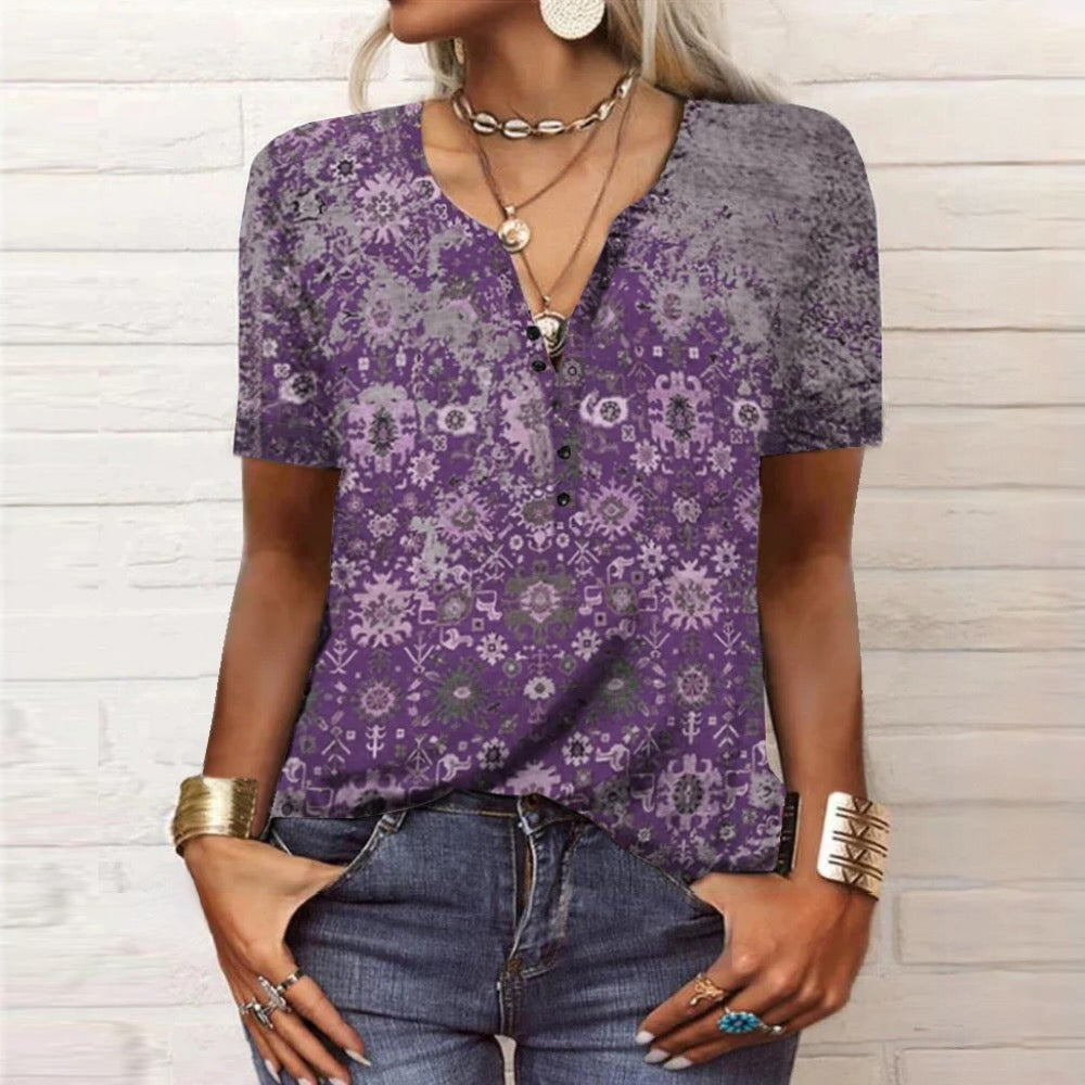 Leonie | Elegant cotton summer fashion blouse